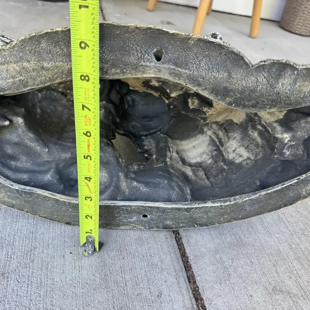 Large Aquarium Fish Tank Decor Anchor Barrels Cave Hideout Ornament 13 Inch